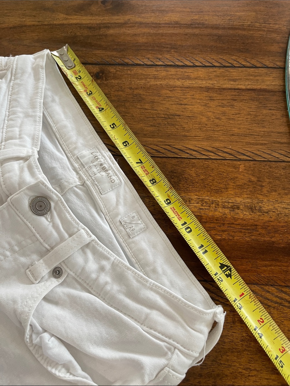 Lucky Brand White Ava Mid Rise Crop Skinny Jeans size 8/29 cropped - Picture 4 of 14